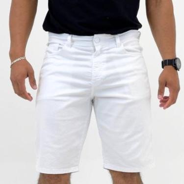 Imagem de Bermuda Ouzzare Slim em Sarja Masculina-Masculino