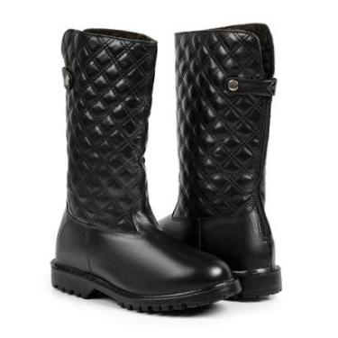 Imagem de Bota Oslo Copenhague para Neve em Couro Forrada com Lã e Impermeável Feminina-Feminino