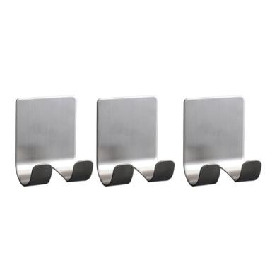 Imagem de 1-15 pces nenhum-perfurador navalha titular adesivo gancho de armazenamento de barbear banheiro gancho de parede prateleira do banheiro suporte de navalha, tira 3 pces