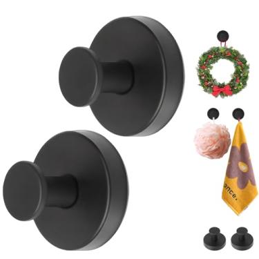 Imagem de Trzzyan Ganchos de ventosa, ganchos de ventosa para chuveiro, ganchos de toalha removíveis para parede de porta de vidro da janela do banheiro, gancho de guirlanda de roupão de banho para pendurar