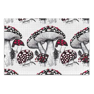 Imagem de Quebra-cabeça de bolinhas vermelhas cogumelos pretos para adultos 1000 peças impressão de arte animal engraçada personalizado exclusivo quebra-cabeça engraçado presentes de jogo de quebra-cabeça, 75 x