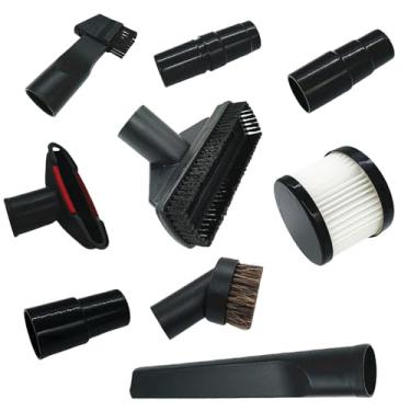 Imagem de 9 peças 123539-7 123486-2 peças de substituição de acessórios de vácuo para DEWALT DCV501HB DCV501LN DCV5011H com escova macia de crina de cavalo e kit adaptador de filtro de aspirador de pó limpeza