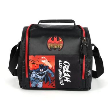 Imagem de Lancheira Termica Escolar Menino Bolsa Porta Lanches Batman - Luxcel, 