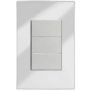 Imagem de Cj Int. Triplo Simples 4X2 - Recta Espelhada Prata Gloss