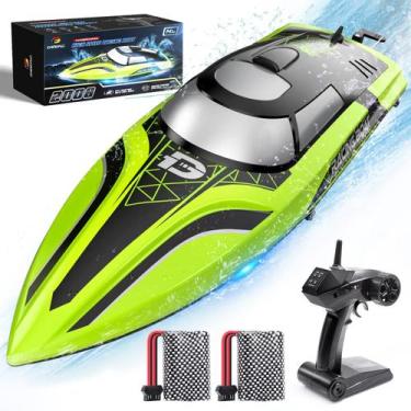 Imagem de Barco RC DEERC 2008 com luz LED, mais de 30 minutos de tempo de jogo, 