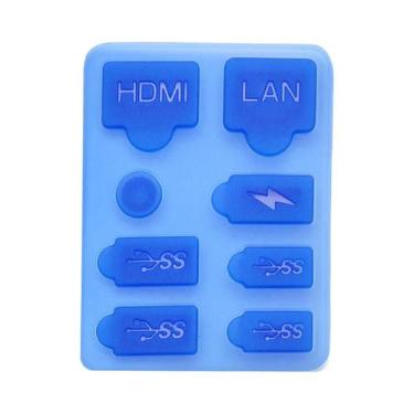 Imagem de Capa De Silicone Para Console PS5 Slim, Kit Antipoeira, Capa Protetora