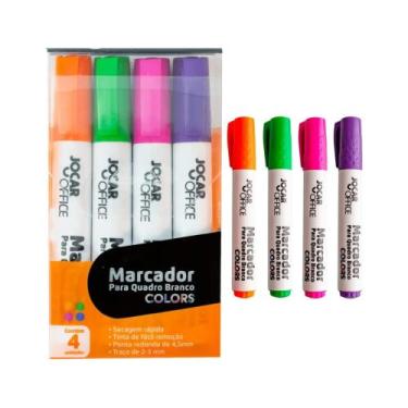 Imagem de Marcador para Quadro Branco Colors Estojo c/ 4 Unidades Jocar Office L