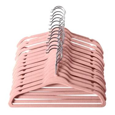 Imagem de Kit 10 Cabide Infantil Veludo Slim Ultra Fino Não Escorrega - RRister,