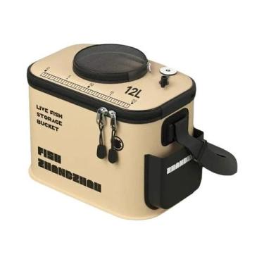 Imagem de Balde Dobrável De EVA Para Peixes Vivos, Bolsa Multifuncional Para Pes