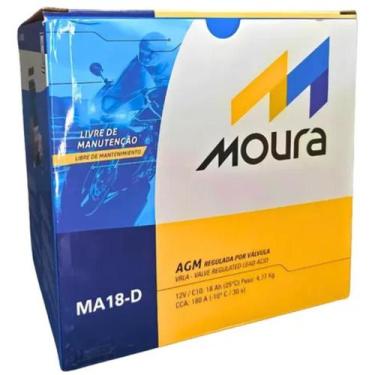 Imagem de Bateria Moto Moura Ma18d 18ah Harley Jetski Ytx20lbs Yuasa