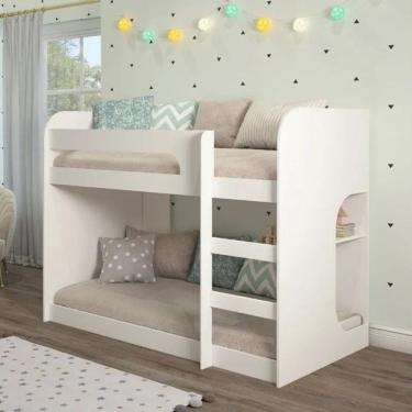 Imagem de Beliche Infantil Montessoriana em MDF Ema Permobili com 2 Colchoes Gazin