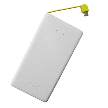 Imagem de Carregador Portátil Power Bank Super Slim 5000mah Usb Kaidi Branco