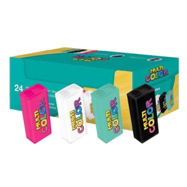 Imagem de Apontador Multicolor Com Deposito Sortido - Embalagem Com 24 Unidades