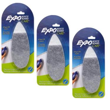 Imagem de Refil para Apagador de Quadro Branco EXPO Precision Point Pacote com 3
