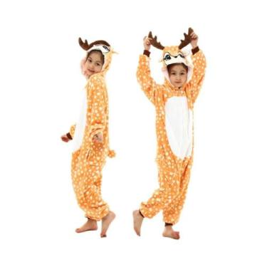 Imagem de Pijamas Kigurumi De Dinossauro, Unicórnio, Panda E Stitch Para Criança