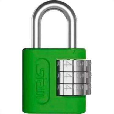 Imagem de Cadeado C/Segredo Stam 25Mm Cart.Verde