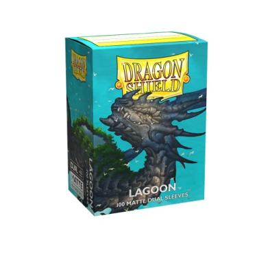 Imagem de Dragon Shield Card Sleeves – Matte Dual Lagoon Standard Size 100CT - MGT Card Sleeves are Smooth & Tough - Compatible with Pokemon, Yugioh, & Magic The Gathering Card Sleeves