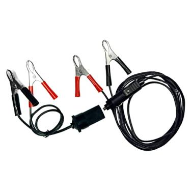 Imagem de Upstart Cabos Jumper de bateria para motocicleta, carga ou pule carro para bicicleta ou bicicleta, cabos Jumper de bateria protegida por fusível para baterias de 12V, resistente, seguro e patenteado