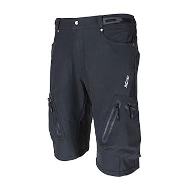 Imagem de Tingpai Calças largas Calças de ciclismo pa ciclismo Respirável calções espo vos soltos ao ar livre Roupa de corrida casual pa ciclismo com bolsos com zíper