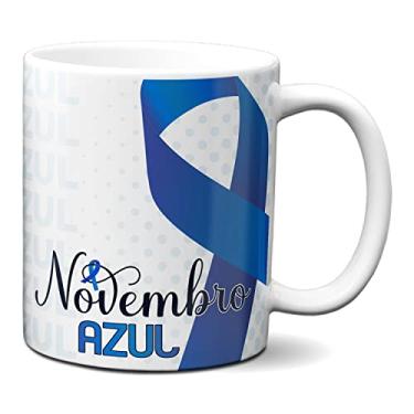 Imagem de Caneca Novembro Azul Combate Ao Câncer De Próstata Saúde (Branca)