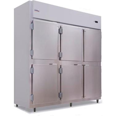 Imagem de Geladeira/Refrigerador Comercial Economic Inox 6 Portas Cegas RF-067E Frilux