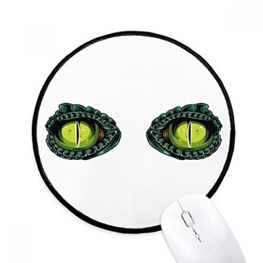 Imagem de Mouse pad com desenho de animal de crocodilo para decoração de olhos de mesa para escritório