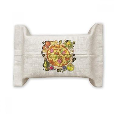 Imagem de Porta-capa de papel para lenços faciais de chá e pizza italiana