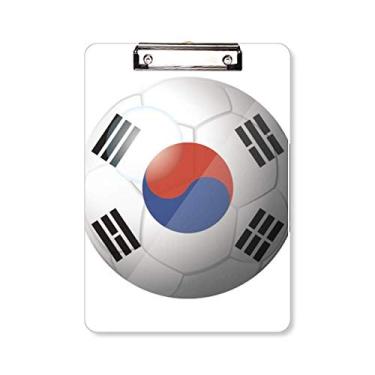 Imagem de Prancheta de prancheta com bandeira nacional da Coreia do Sul A4