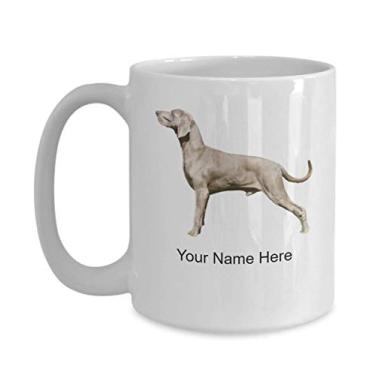Imagem de Caneca personalizada para cachorro Weimaraner - Caneca personalizada para cachorro Weimaraner - Caneca de café personalizada - Caneca de café de 444 ml