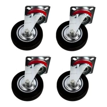 Imagem de 24 Rodízio Giratório Borracha s/Trava 4 Pol 100mm Beltools