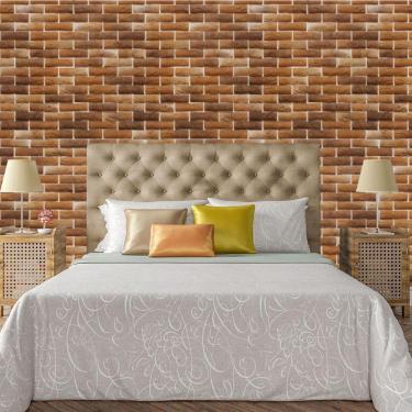 Imagem de Papel De Parede Adesivo Tijolo Lavável Sala Quarto Cozinha 3 Metros