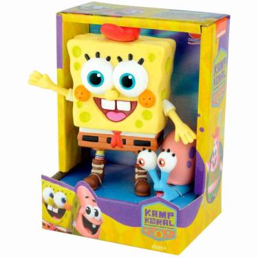 Imagem de Boneco Bob Esponja e Gary Em Vinil Articulado - Lider 3076