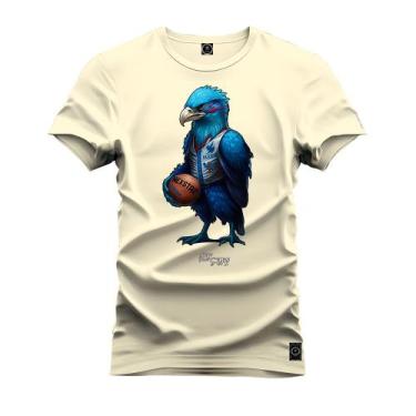 Imagem de Camisa Camiseta Premium  Soltinha Estampada Em Hd Aguia Azul Basquete