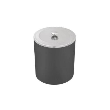 Imagem de Lixeira Tramontina útil Com Tampa Em Aço Inox Polido E Corpo Em Polipropileno Preto 5 L Tramontina