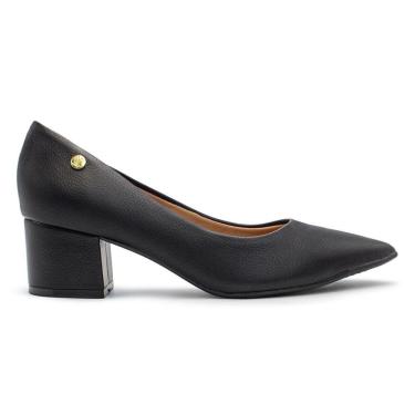 Imagem de Scarpin Vizzano Feminino Salto Bloco Bico Fino Napa Floather 1220.315