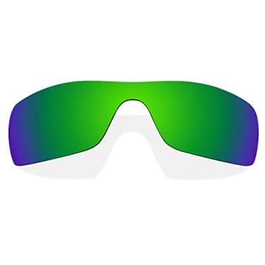 Imagem de Littlebird4 Lentes de reposição polarizadas de 1,5 mm para óculos de sol Oakley Batwolf OO9101 - várias opções, Verde, 27mm