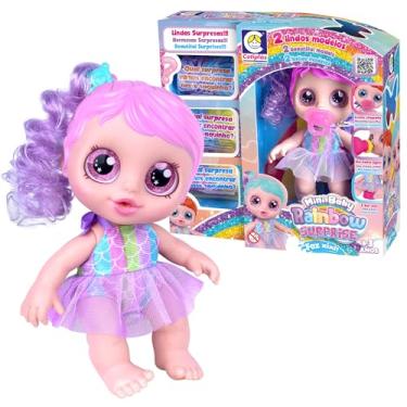 Imagem de Boneca Rainbow Baby Surprise Faz Xixi +3 Acessórios Surpresa - Cotiplás