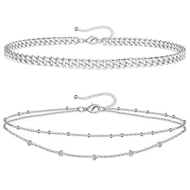 Imagem de AoedeJ Corrente de cintura de ouro prata correntes de cintura em camadas correntes de barriga verão praia cintura jóias correntes corporais para mulheres meninas, Silver Waist Chain, Pedra, pedra preciosa