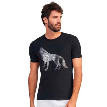 Imagem de Camiseta Acostamento Modern Wolf Masculino-Masculino