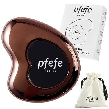 Imagem de pfefe Cryo Gua Sha de aço inoxidável - Ferramentas de beleza facial Gua Sha - Cuidados com a pele de metal Gua Sha para corpo, SPA, rosto, pescoço, olhos