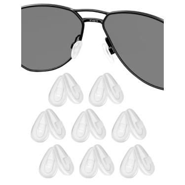 Imagem de 8 pares de protetores nasais de substituição para Oakley Contrail OO4147 | Óculos de sol Lizard OX5113 OX5120 | Gasser OX5087 | Interruptor de limite OX5119 OX5121 - Base macia