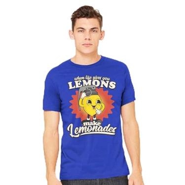 Imagem de TeeFury - Lemons to Lemonades - Texto masculino, camiseta, Carvão, 3G