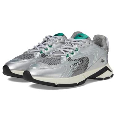 Imagem de Lacoste Tênis masculino L003 Neo 124 3 SMA, Cinza/prata, 41
