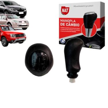 Imagem de BOLA DE CÂMBIO RENAULT LOGAN SANDERO 2006 A 2014 TAMPA CROMADA COM BUCHA