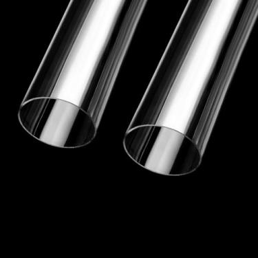 Imagem de JoyTube Tubo de acrílico rígido transparente 3" (75 mm) OD x 2 mm espessura da parede 39.4 cm comprimento redondo DIY resistente a produtos químicos PMMA de alto impacto para lâmpadas e lanternas,
