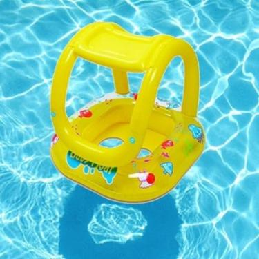 Imagem de Boia Inflável Infantil Bebê Brinquedo Piscina Assento