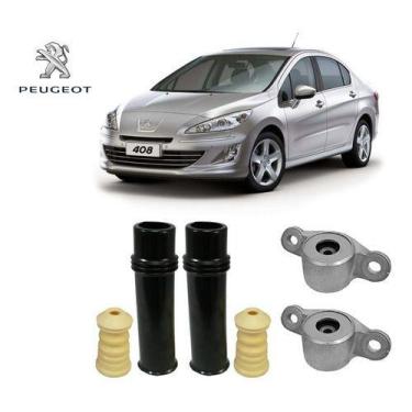 Imagem de Par Kit Coxim Batente Coifa Amortecedor Traseiro Peugeot 408 - 2010 20