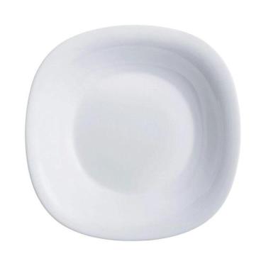 Imagem de Prato raso 27cm carine quadrado branco - Luminarc