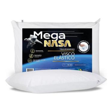 Imagem de Travesseiro Nasa ALTO Original 14 Cm Altura 70x60 Viscoelástico (Capa 