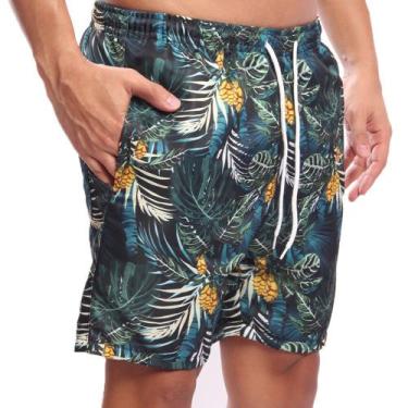 Imagem de Shorts Estampado estilo Mauricinho - Ox Silver, Masculino, G, Amarelo